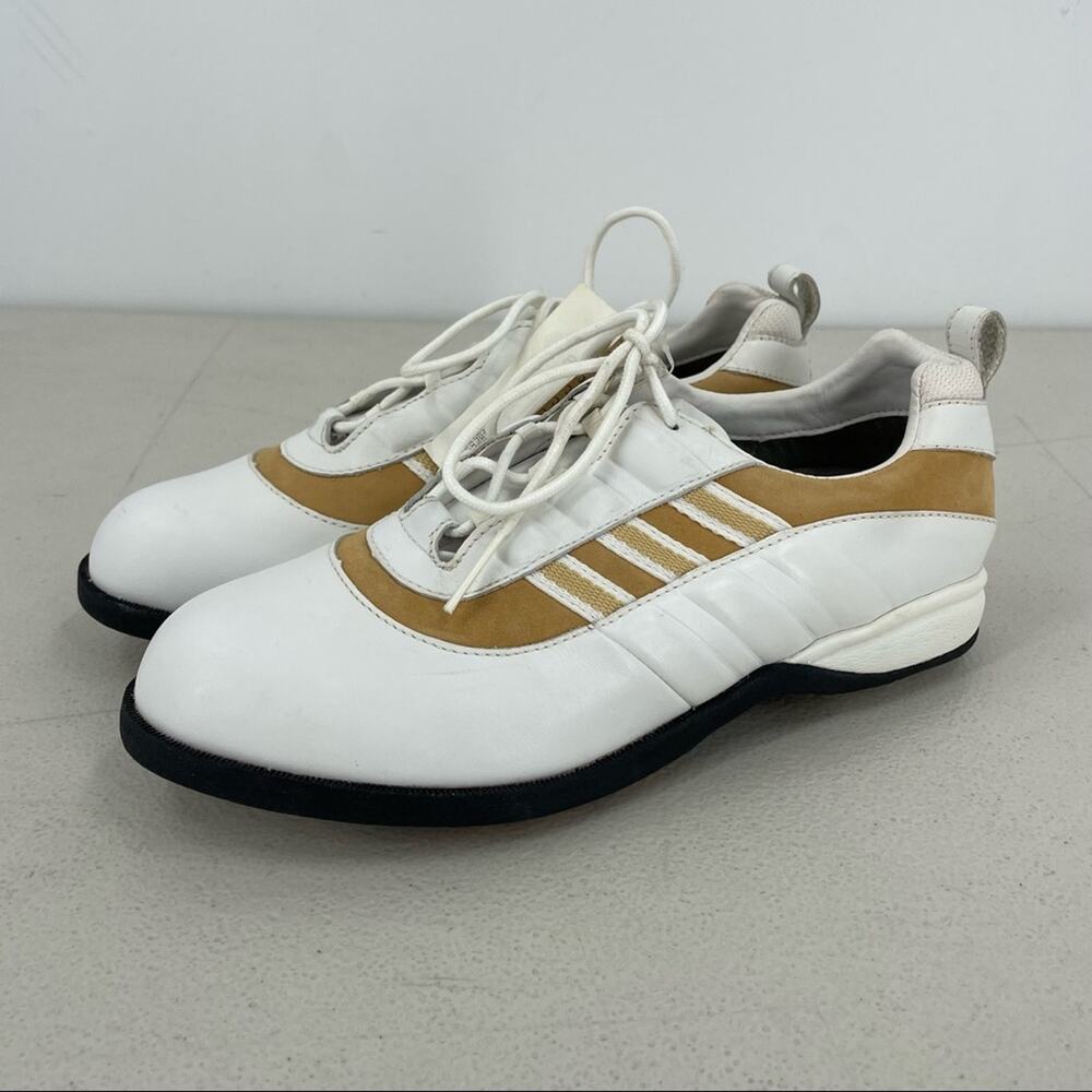Adidas‎ Women's Golf Shoes Sz 7 White Brown NWT